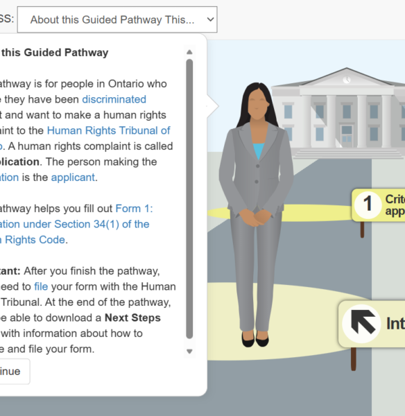 Page image of the Human Rights Guided Pathway website